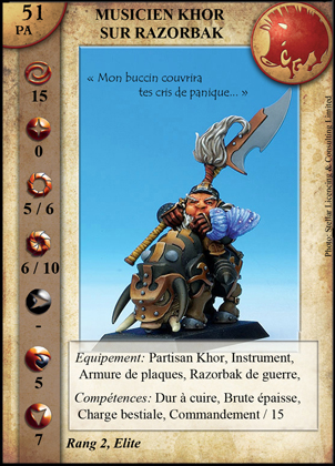 Musicien Khor sur Razorback